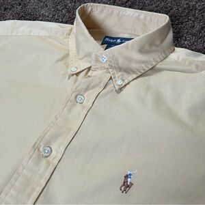 VTG Polo Ralph Lauren BLAKE Shirt M Short Sleeve Multicolor Pony Flawless